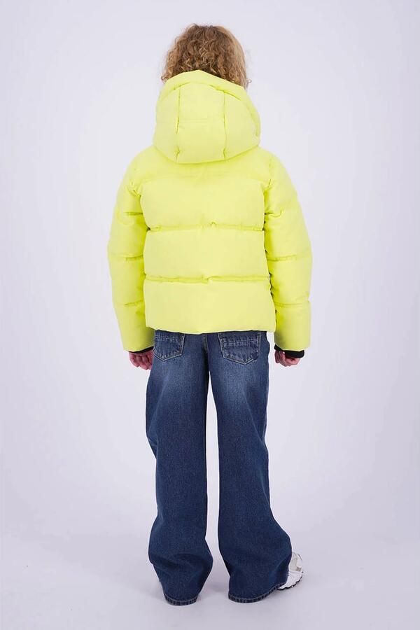 Vingino pufferjas licht limegroen Meisjes Polyester Capuchon Effen - Foto 3