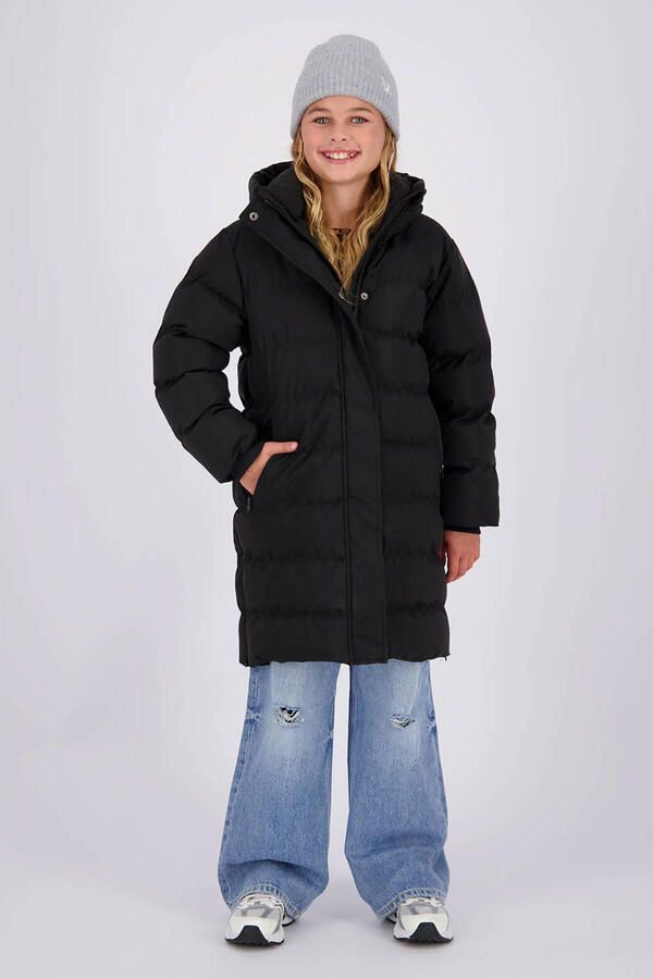 Vingino pufferjas zwart Meisjes Polyester Capuchon Effen