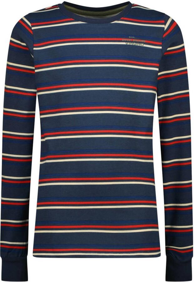 Vingino pyjama donkerblauw rood wit - Foto 3