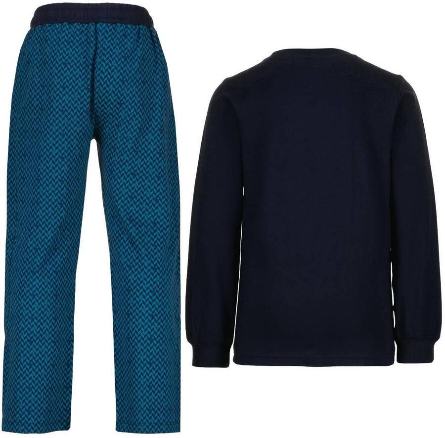 Vingino pyjama met logo dark blue Blauw Jongens Stretchkatoen Ronde hals - Foto 2