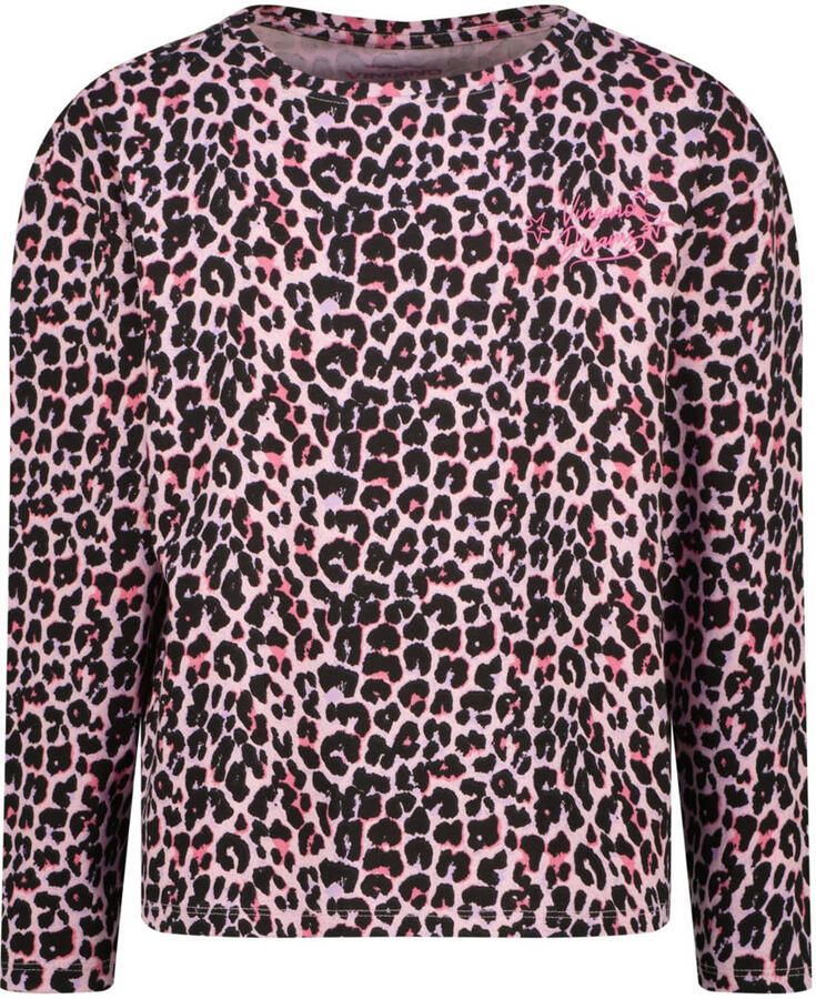 Vingino pyjama met panterprint roze zwart - Foto 2