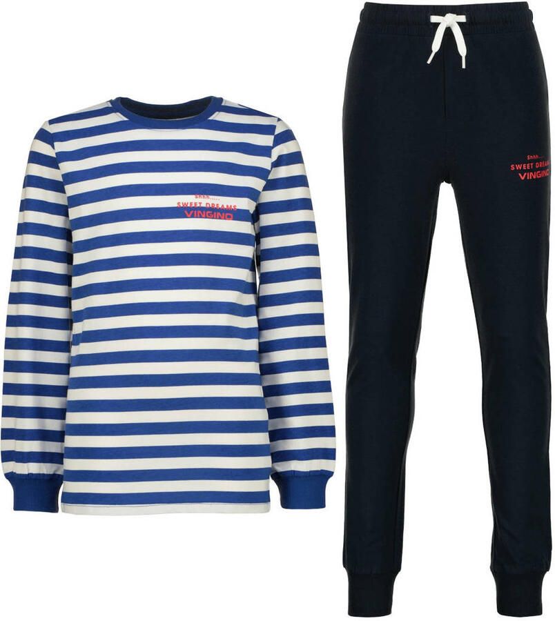 Vingino pyjama met print blauw