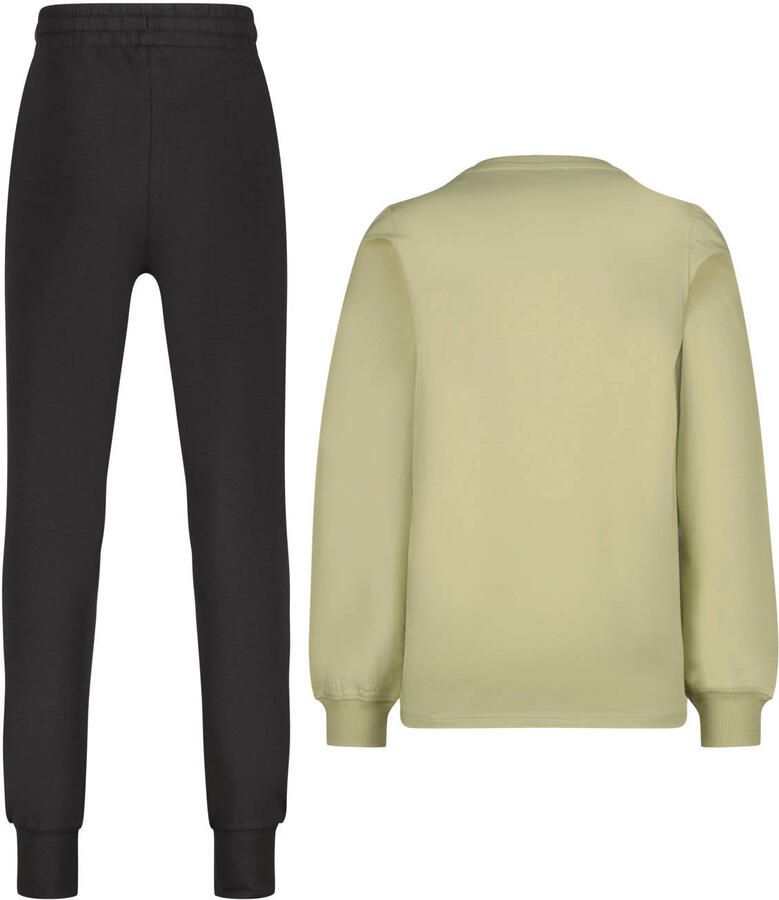 Vingino pyjama met tekst groenbruin donkerbruin - Foto 2