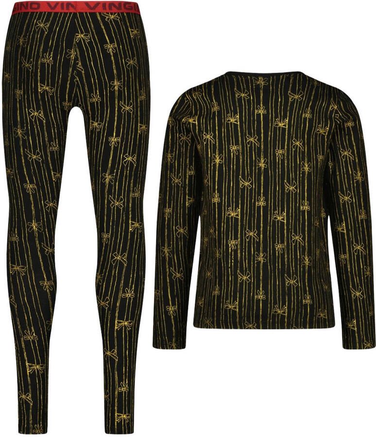 Vingino pyjama zwart geel rood - Foto 2