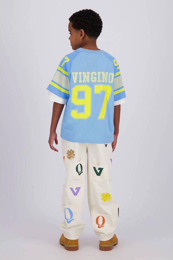 Vingino Quinns by T-shirt met backprint lichtblauw - Foto 2