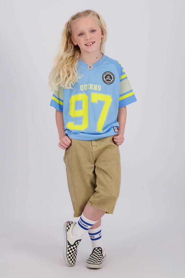 Vingino Quinns by T-shirt met backprint lichtblauw - Foto 3