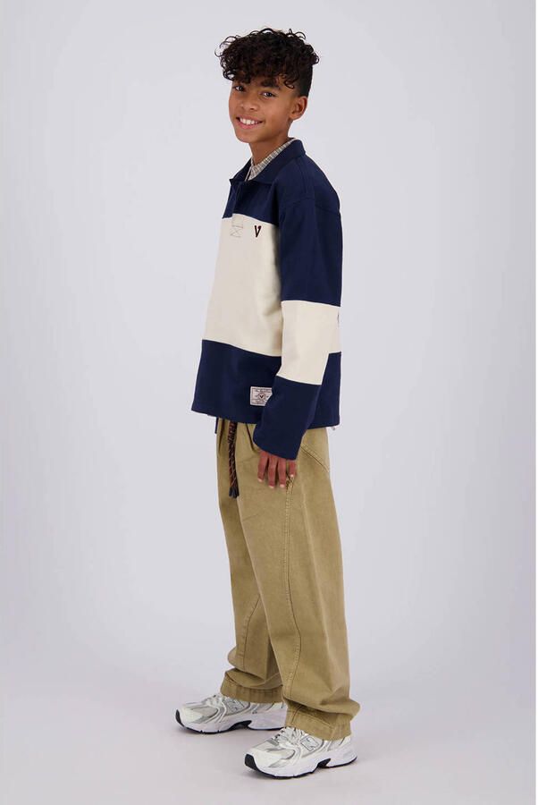 Vingino rechtvallende polo donkerblauw offwhite - Foto 2