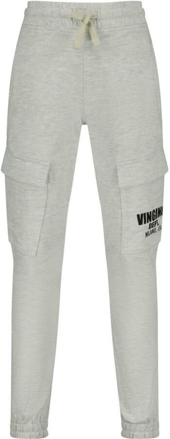 Vingino regular cargo broek grijs melange