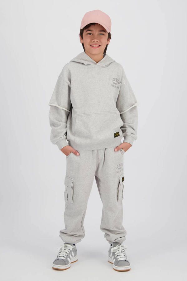 Vingino regular cargo broek grijs melange - Foto 4