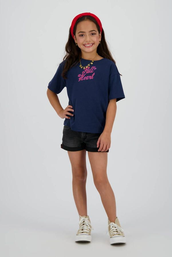 Vingino regular denim short black denim