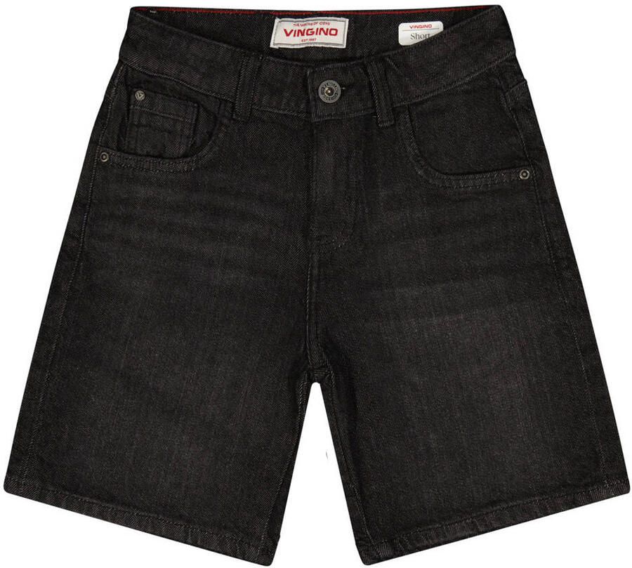 Vingino regular denim short black denim