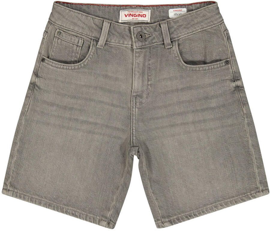Vingino regular denim short grey denim