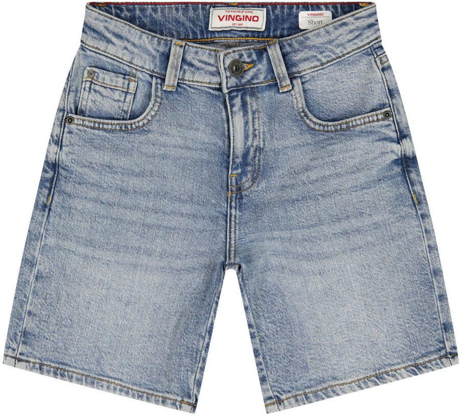 Vingino regular denim short medium blue denim