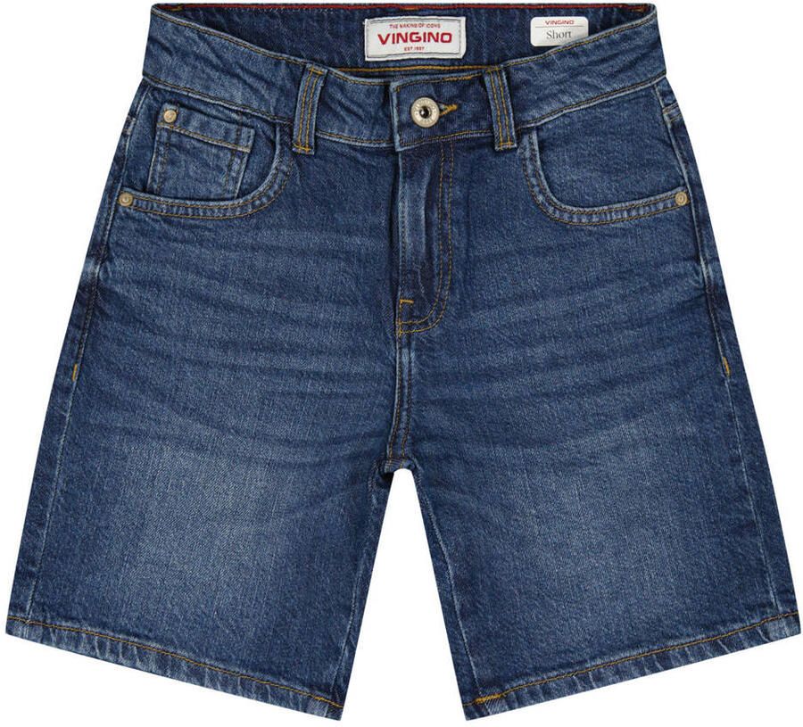 Vingino regular denim short medium blue denim