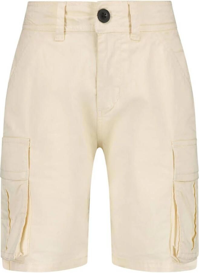 VINGINO regular fit cargo short Riof ivoor Korte broek Ecru Jongens Stretchkatoen 176