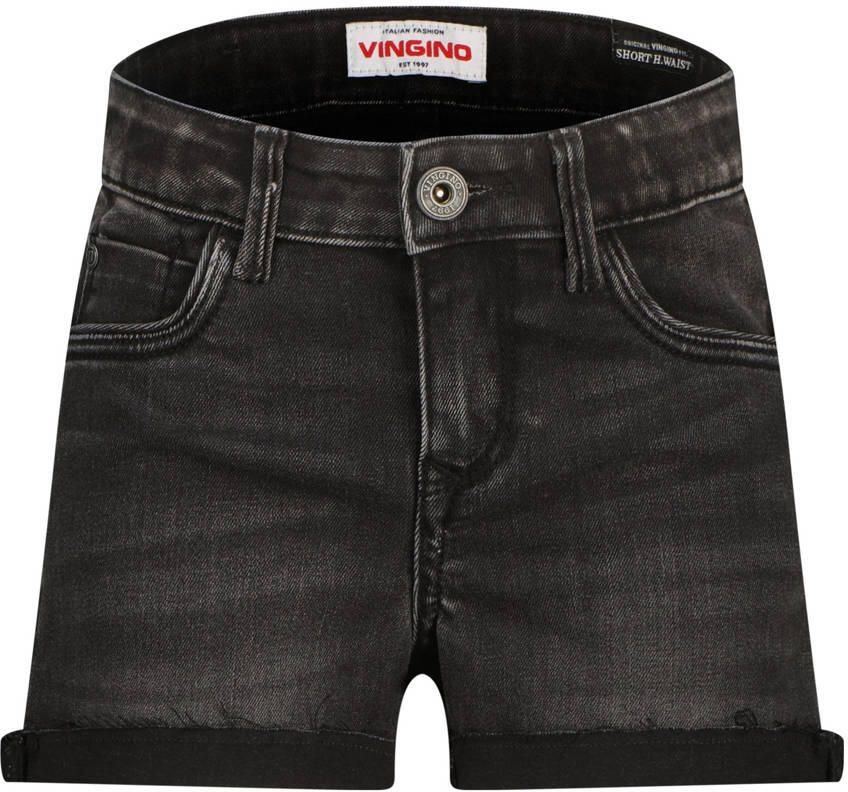 Vingino regular fit denim short dark grey vintage