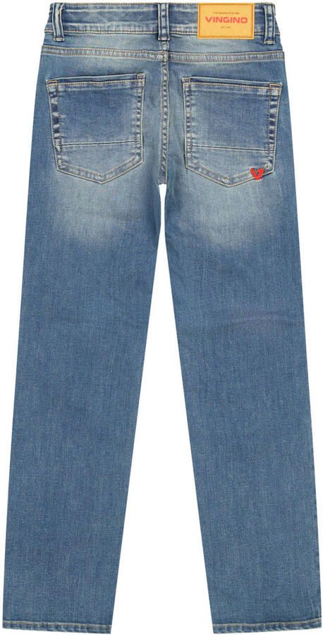 Vingino regular fit jeans mid blue wash Blauw Jongens Denim Effen - Foto 3