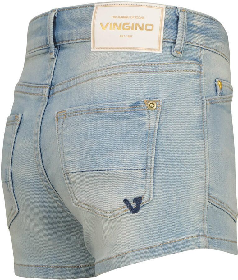 Vingino regular high waist short light blue denim - Foto 2