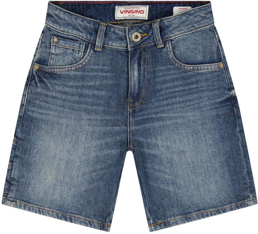 Vingino regular short medium blue denim