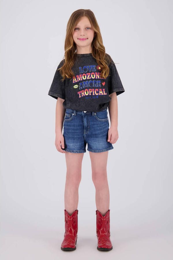 Vingino regular short medium blue denim