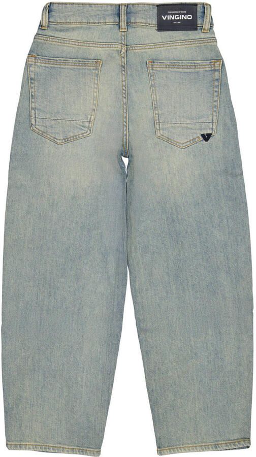 Vingino regular waist baggy fit jeans medium blue denim