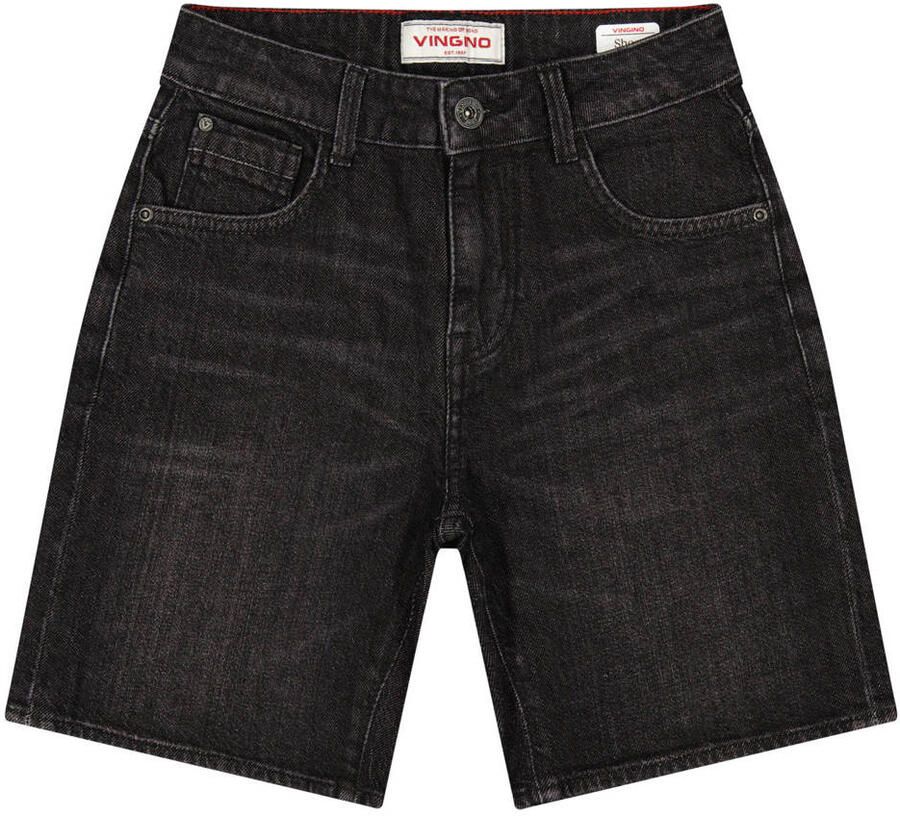 Vingino regular waist short black denim