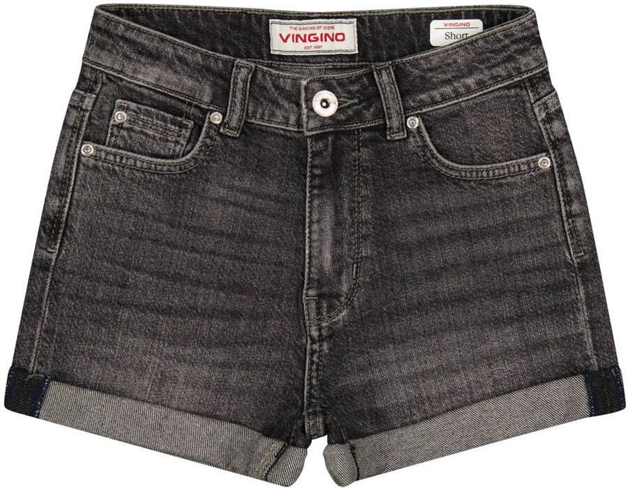 Vingino regular waist short grey denim