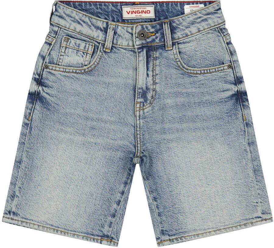 Vingino regular waist short light blue denim