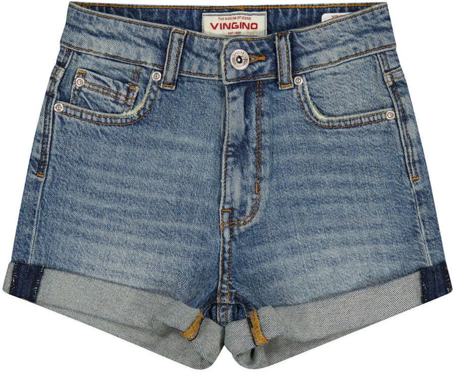 Vingino regular waist short medium blue denim