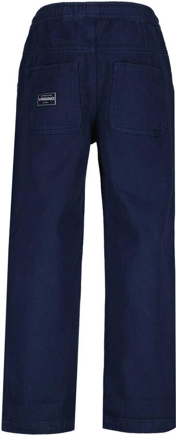 Vingino relaxed fit casual broek donkerblauw Jongens Katoen Effen - Foto 2