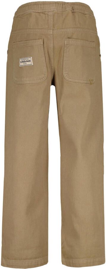 Vingino relaxed fit casual broek zand Beige Jongens Katoen Effen - Foto 2