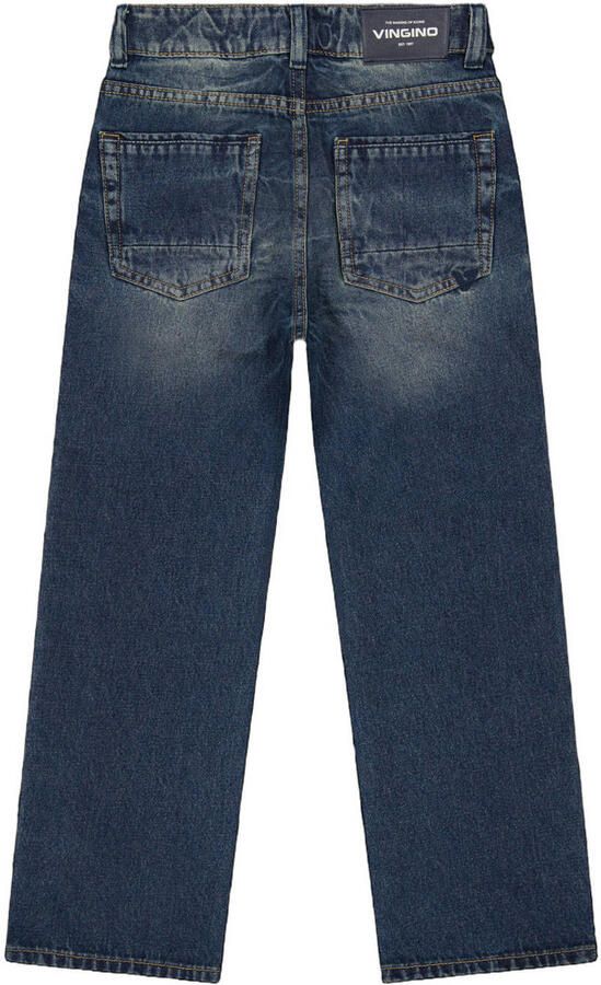 Vingino relaxed fit jeans donkerblauw