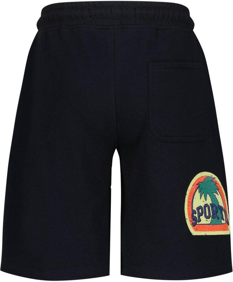 Vingino relaxed regular waist sweatshort donkerblauw Korte broek Printopdruk - Foto 2