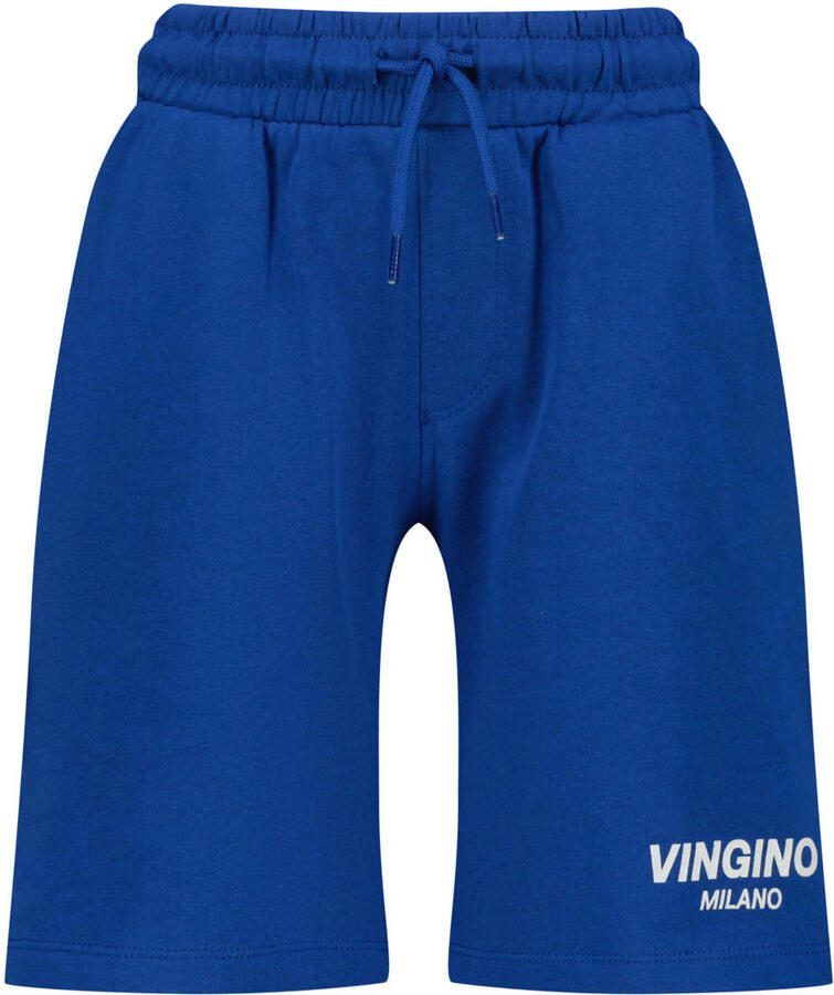 Vingino relaxed sweatshort blauw Korte broek Logo