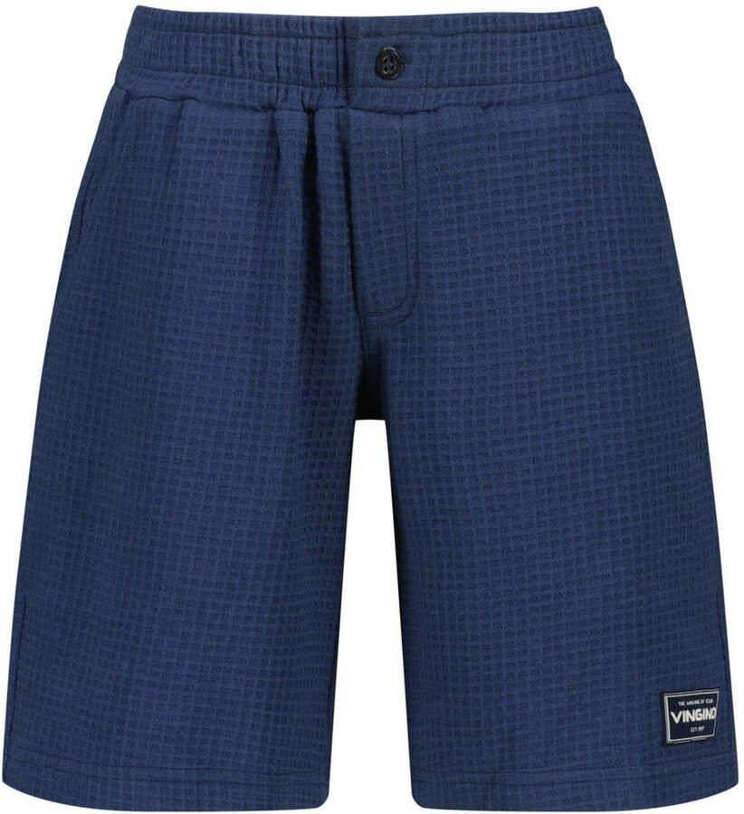 Vingino relaxed sweatshort donkerblauw Korte broek Jongens Katoen Effen