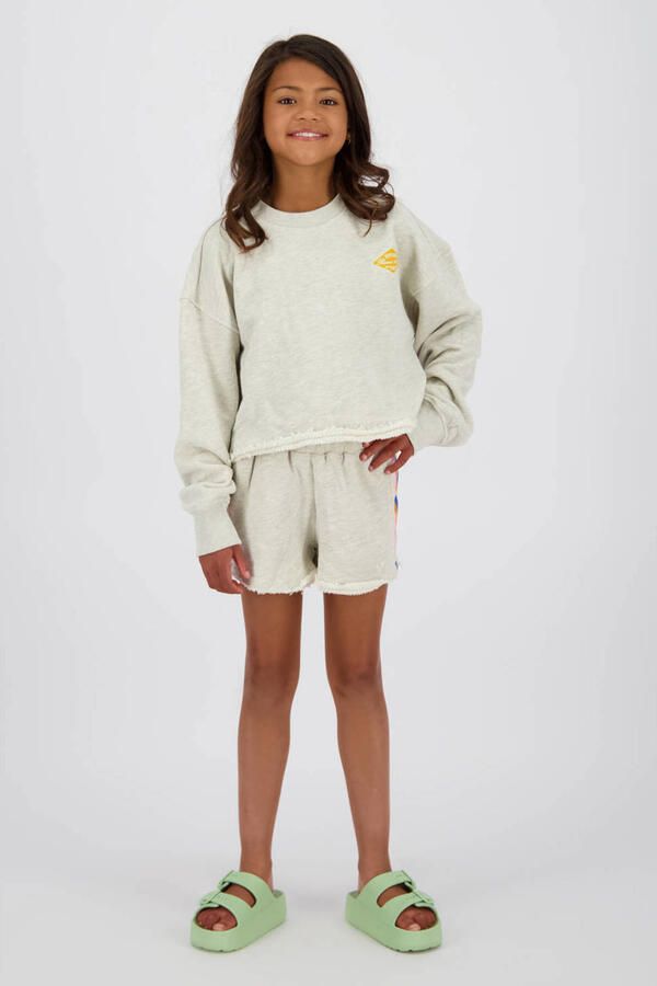 Vingino relaxed sweatshort grijs melange