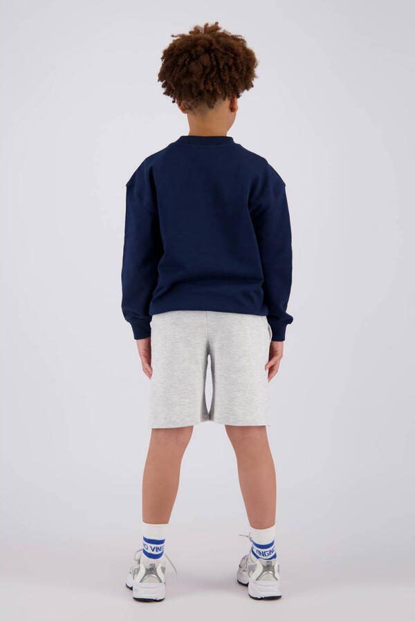 Vingino relaxed sweatshort grijs melange Korte broek Logo - Foto 3