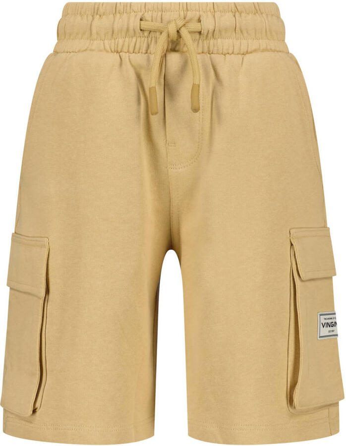 Vingino relaxed sweatshort zand Korte broek Beige Effen