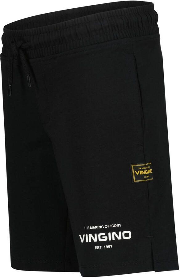 Vingino relaxed sweatshort zwart Korte broek Logo - Foto 3