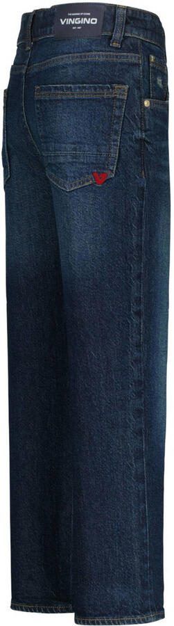 Vingino relaxed waist regular fit jeans dark blue denim Blauw Effen - Foto 1