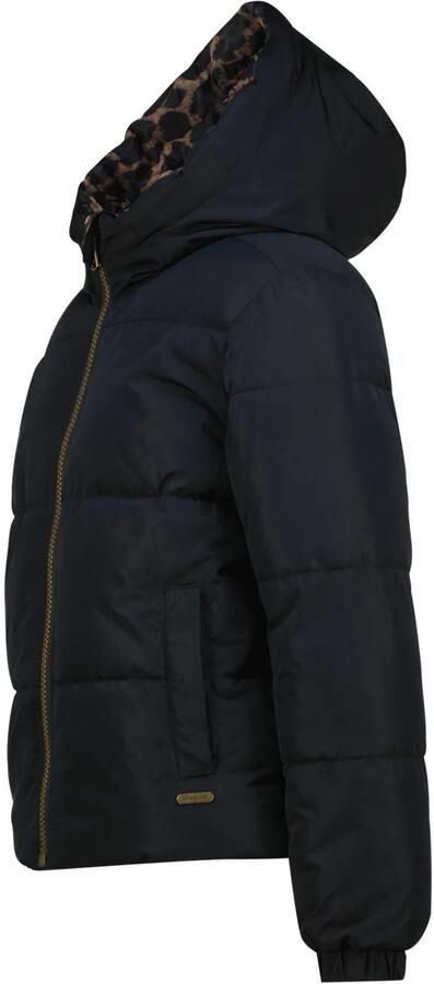 Vingino reversible jas met panterprint bruin zwart - Foto 3