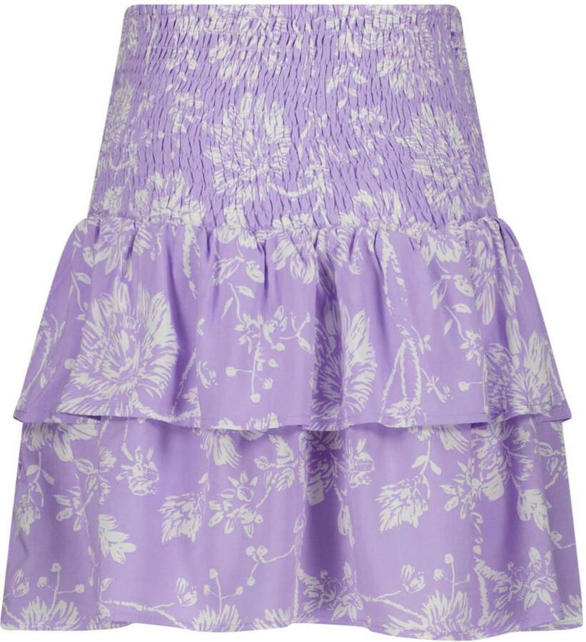 VINGINO rok Quarry met all over print lila wit Paars Meisjes Viscose All over print 128 - Foto 2