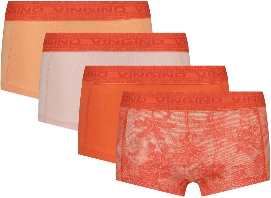Vingino short oranje (set van 4)