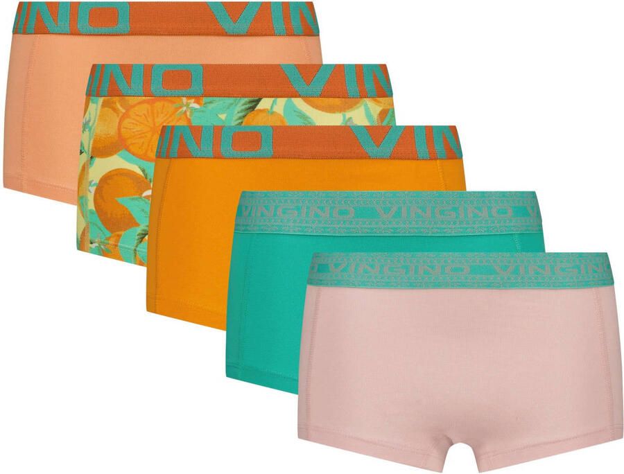 Vingino short oranje (set van 5)