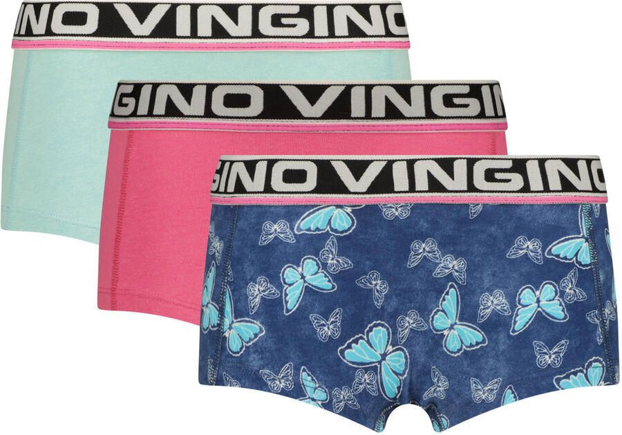 Vingino short roze blauw mintgroen (set van 3)