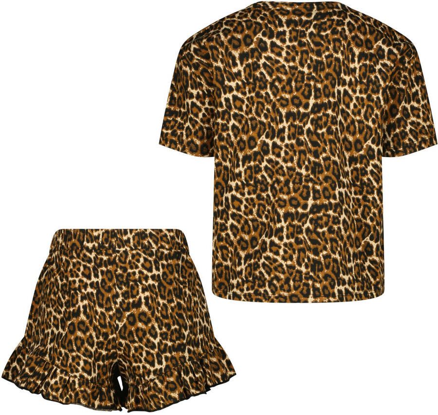Vingino shortama met panterprint bruin - Foto 2