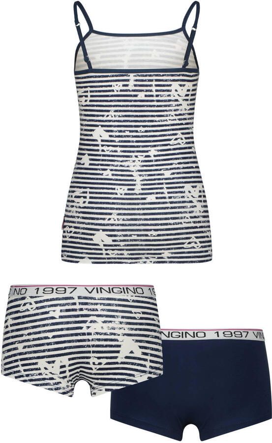 Vingino singlet + 2 shorts blauw wit - Foto 2
