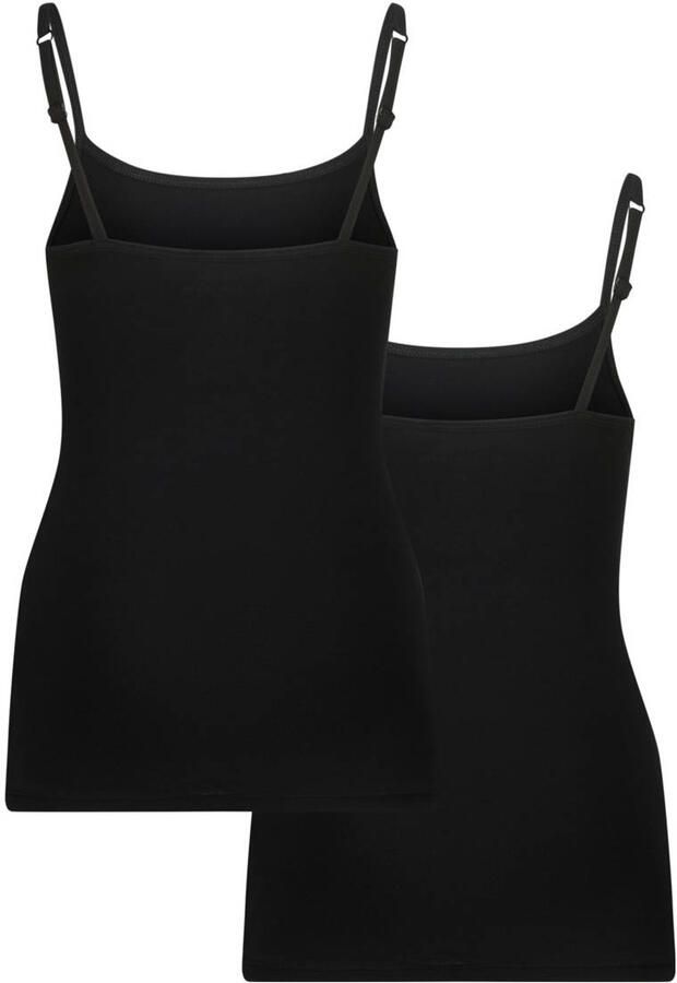 VINGINO Meisjes Nachtkleding Girls Singlet 2 Pack Zwart - Foto 3