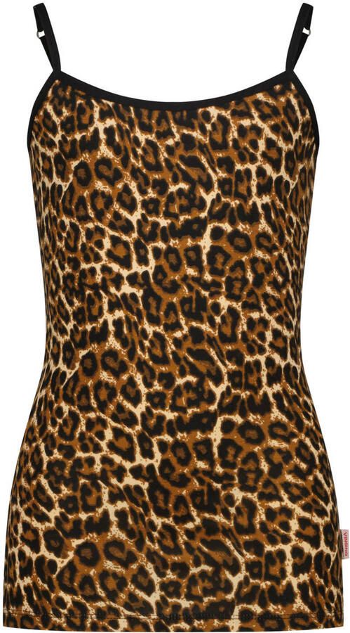 Vingino singlet + short met panterprint bruin