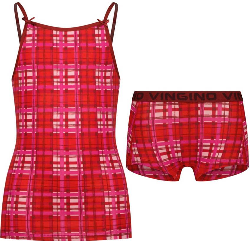 Vingino singlet + short rood
